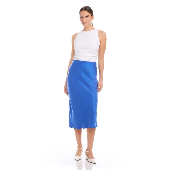 Fifteen Twenty Dresses & Skirts - Fifteen Twenty Blue MIDI Skirt